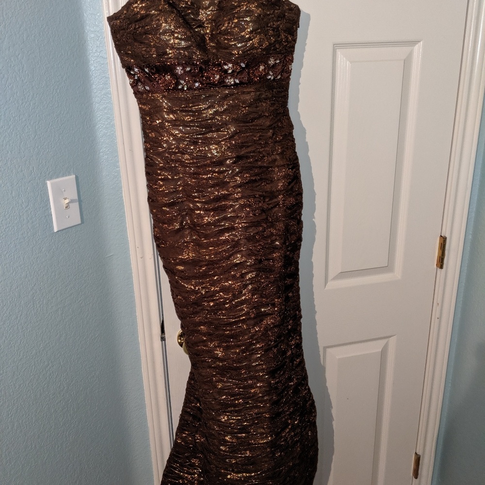 Bronze Jovani dress size 6